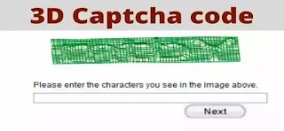 3D captcha code