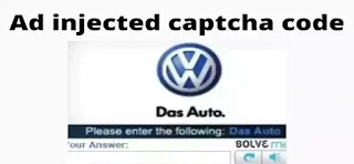 ad injected captcha code