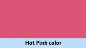 Hot Pink Colour