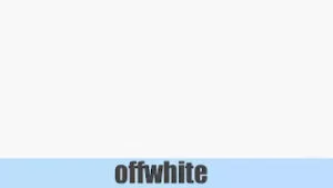 Offwhite colour