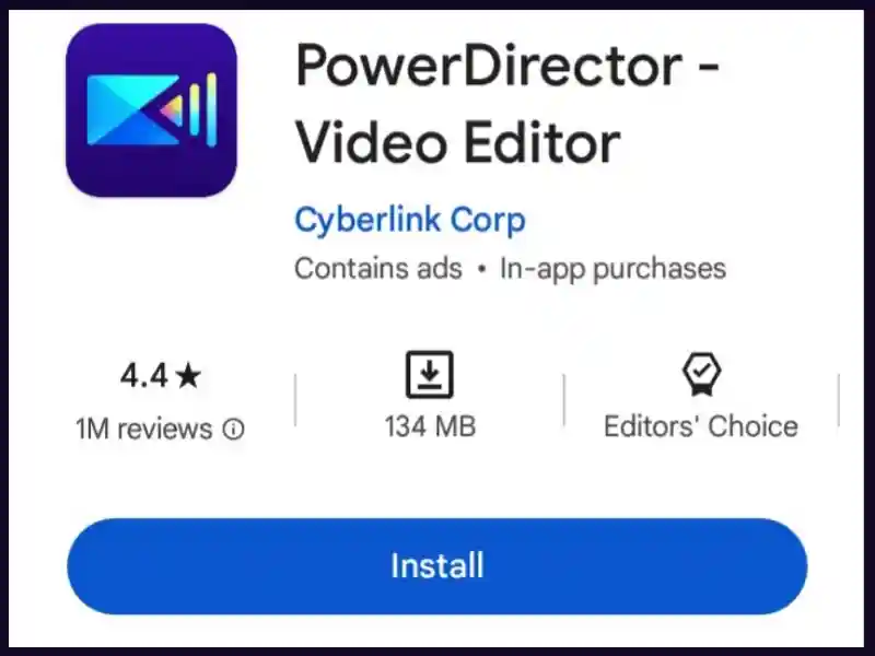 PowerDirector video banane wala app